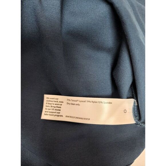 Eileen Fisher Oversized Blouse‎ Top Women's SMALL Blue Crewneck Long-Sleeve NEW - Picture 7 of 13